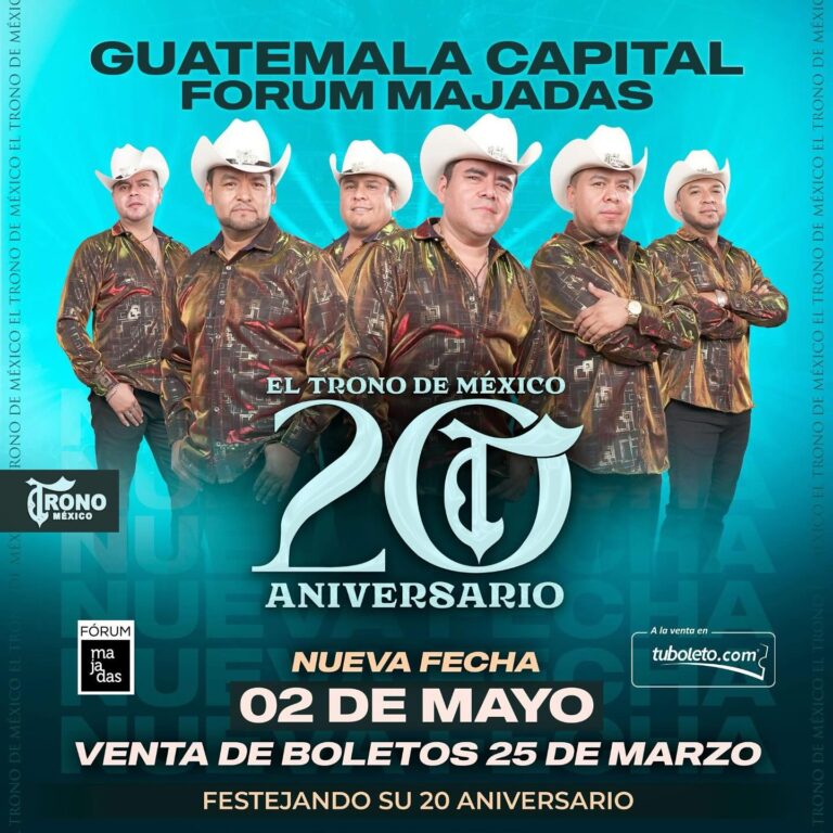 El Trono de México celebra 20 años de trayectoria en Guatemala