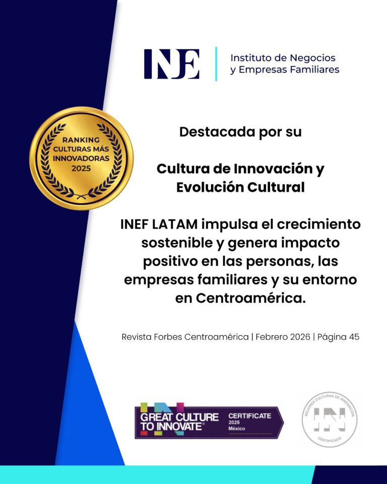 INEF es reconocido por Forbes Centroamérica entre las organizaciones con las culturas más innovadoras de la región